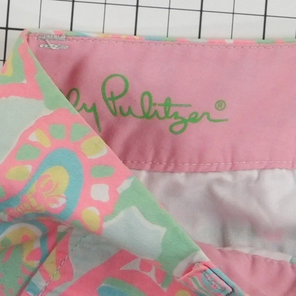 Lilly Pulitzer Barclay Shorts‎ Women's Size 4 Multicolor Paisley Floral